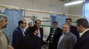بازدید از بیمارستان ساعی دکتر شتابی معاون درمان دانشگاه علوم پزشکی سید محمد جواد ابطحی